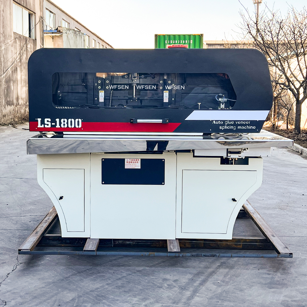 LS-1800 veneer stitching machine with the head cover closed